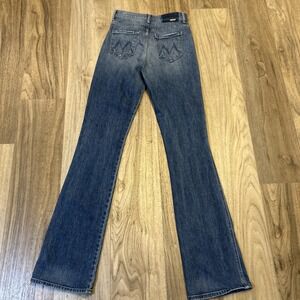 MOTHER High-Rise Flare Jeans in Denim Blue- LONG